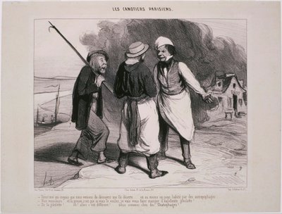 レカノティエParisiens- Tiens！発見したばかりだと思いました... 作： Honoré Daumier